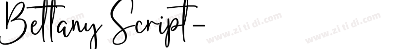 Bettany Script字体转换